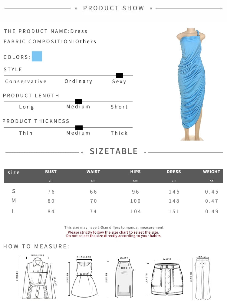 Asymmetry Split Dress Women Backless Ruched Solid Sexy Elegant Skinny Birthday Party Clubwear Skew Collar Bodycon