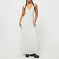 Women Y2k V Neck Maxi Dress Vintage Floral Print Sleeveless Backless Long Dress Bohemian Beach Midi Dress Streetwear