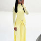 Elegant Long Sleeve Ruched Sexy Maxi Dress Women Gown Autumn Fashion Draped Bodycon Long Dresses Female Clothing