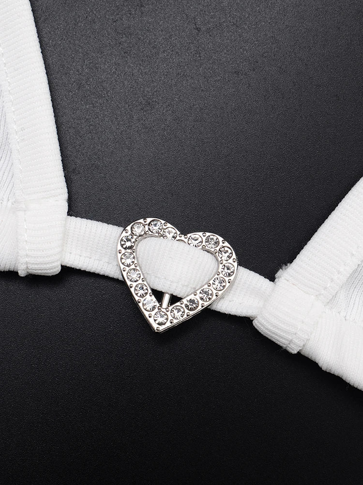 High Stretch Wild  Sexy 3-Piece Set Women Lace-Up Halter Bra Tops+Zip Hooded Coat+Shorts Matching Casual Vacation Outfits