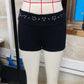 Women Low Waist Ribbed Mini Shorts Fold Waist Metal Rivet Studded Decor Slim Bodycon Hot Pants Street Clubwear Shorts