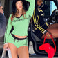 Women Tracksuit 2 Piece Set Sporty Casual Stroke Tight Hipster Letter Print Crop Tops+Shorts Street Matching Outfits