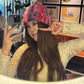 Dopamine Colorful Vertical Striped Rolled Edge Beanie For Women