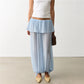 Women Y2K Layered Ruffle Skirt Waist Chiffon Pants Sheer Loose Harem Trousers Drawstring Hem Beach Cover Up Pants