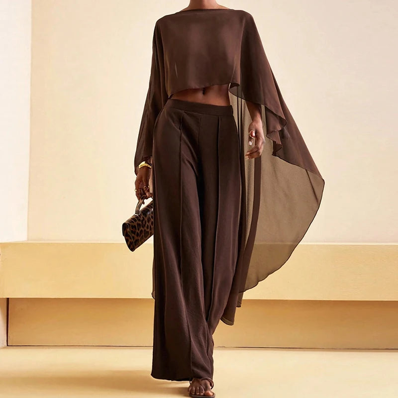 Women Chiffon Shawl Wraps Cape Sheer Mesh Flowy Capelets Poncho Top Evening Dress Crop Cover Up Poncho for Wedding Party