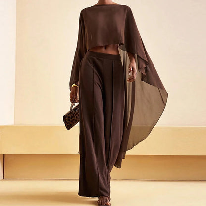 Women Chiffon Shawl Wraps Cape Sheer Mesh Flowy Capelets Poncho Top Evening Dress Crop Cover Up Poncho for Wedding Party