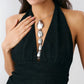 Vintage Irregular Geometric Metal Pendant Choker Necklace for Women Collares Sexy Torques Chest Chain Wedding Jewelry