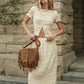 Flowy Two Piece Matching Skirt Sets for Women Clothing Short Sleeve Button Up Top Ruched Maxi Skirt Summer Beachwear