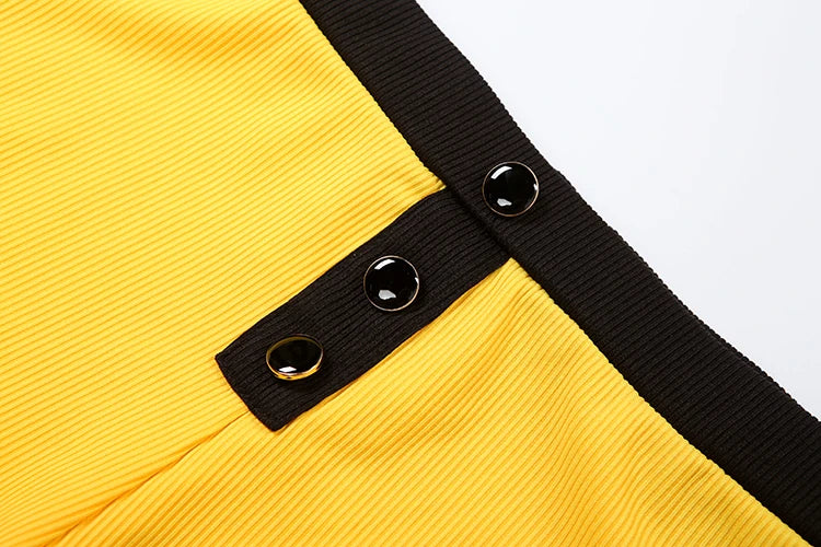 Casual 2piece Set Women Tracksuit Summer Hipster Polo Neck Crop Tops+Button Shorts Matching Skinny Stretch Streetwear