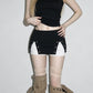 Hollow Skirt Women Elastic Waist Split Patchwork Slim Sexy Hottie Classic Simple Midnight Summer Fashion Streetwear