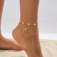 Boho Summer Beach Thin Chain Anklets for Women New Trend Vacation Simple Bowknot Ankle Chains Barefoot Foot Jewelry