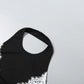 Lace Patchwork Backless Maxi Dresses Elegant Woman for Party Evening Dress White Black