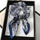 Bohemian Style Print Luxury Brand Silk Square Scarf Women Satin Shawls Neckerchief Wrap Scarves Bandana Hair Hjiab Floral