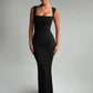 Square Collar Sleeveless Sexy Maxi Dress For Woman Fashion Spring Summer New High Waist Bodycon Club Party Long Dress
