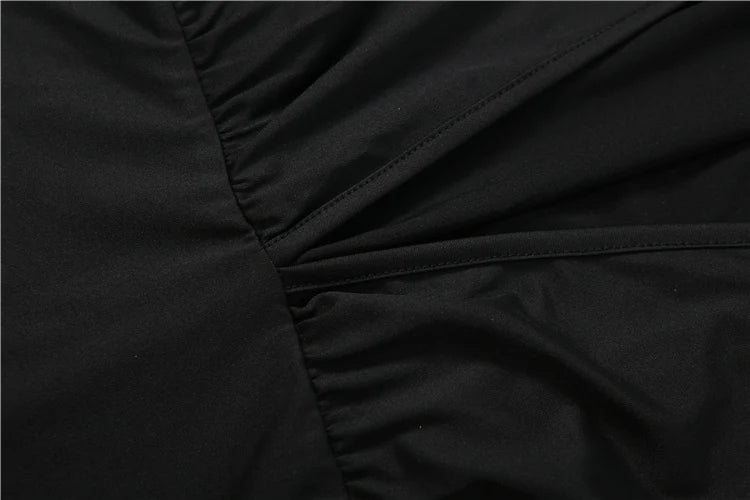 Solid Backless Dress Women Turtleneck Lantern Sleeve High Elasticity Sexy Simple Classic Street Prom Party Mini Bodycon