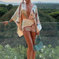 Colorful Leopard Print Dress Women Sexy Deep V-Neck Backless Patchwork Puff Sleeve Hottie Vacation Party Club Bodycon