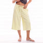 Women Capri Sweatpants Cropped Joggers Drawstring Waist Loose Baggy Lounge Pants Cuffed Casual Summer Sport Bottoms