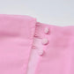 Transparent Chiffon Pink Mini Dress Sexy Outfits Women Clothes Hollow Open Back Long Sleeve Dresses Fall