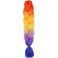 24 Inch Jumbo Box Braids Extensions Synthetic Braiding Hair DIY Hair Braids For Children Pink Purple Yellow Gray