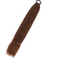 Synthetic 24inch Girls Colored Box Braided Ponytail With Elastic Rubber Band Hair Extensions Rainbow Color Box Pigtail Hairpiece