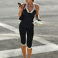 Trend Lace Patchwork Romper Women Fashion Backless Halter Sleeveless Stretch Skinny Simple Street Sporty Playsuits