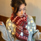 2025 Winter New Arrivals Y2K Bohemian Stripe Panel Neck Warmer Accessory For Woman