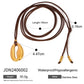 Trendy Stainless Steel Waterproof Irregular Geometric Metal Wax Rope Necklace Gold Silver For Women Jewelry Gift