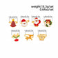 Christmas Deer Trendy Snowflake Tree Open Rings Set Adjustable Retro Creative Knuckle Ring Jewelry for Women