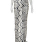 Serpentine Print Long Skirts Women Elastic Waist Mesh See Through Hot Girls Street Hipster Wild Style Classic Bottoms