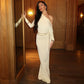 One Shoulder Long Sleeve Maxi Dress Fall 2025 Woman Clothes Evening Dresses Elegant Sexy Party Outfits