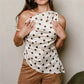 Y2K Polka Dot Print Vest Tops Summer Fashion One Shoulder Women Casual Asymmetrical Tank Top Party Street Style Outfit