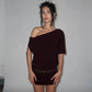 Asymmetrical Off Shoulder Mini Dresses Woman Clothes Fashion Sexy Summer Dress