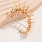 1PC Unique Left Ear Spine Bone Clip Earrings for Women No Piercing Fake Cartilage Geometric Clips Jewelry Accessories