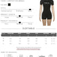 Letter Print Romper Women Fashion Body-Shaping  o-Neck Mini Sleeve Tight Peach Hip Simple Casual Workout Playsuits