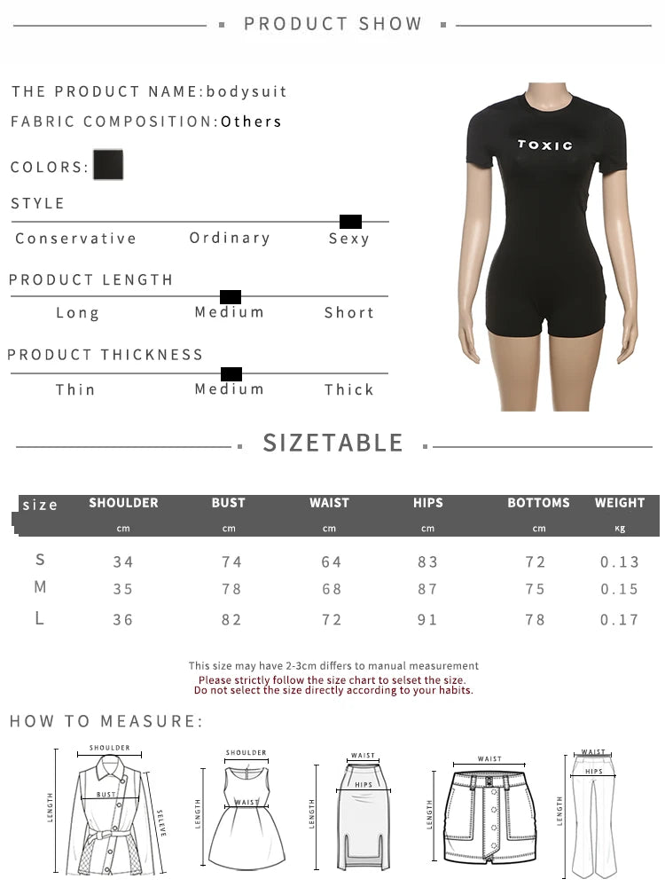 Letter Print Romper Women Fashion Body-Shaping  o-Neck Mini Sleeve Tight Peach Hip Simple Casual Workout Playsuits