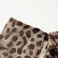 Leopard Print Mesh Sheer Sexy One Shoulder Top Long Sleeve Shirts & Blouses Woman Fall 2025