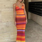 Print Sexy 2 Piece Sets Women Summer New V Neck Crop Tops And Maxi Skirt Female Elegant Club Party Slim Skirt Set