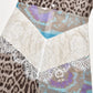 See Through Leopard Print Chiffon Maxi Dresses Woman 2025 Elegant Summer Sleeveless High Split Long Dress