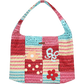 Colorful Crochet Tote Bag, Bohemian Floral Print Knit Shoulder Bag, Casual Summer Beach Bag for Women