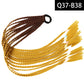 Synthetic Colored Braided Ponytail Hair Extension Rainbow Color Braids Pony Tail With Elastic Band Girl's Pigtail