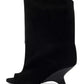 Women's Fish Mouth Thick High Heels Knee Length Cool Boots Slant Heel Fashion Show Large Size Spring/Summer Women's Boots