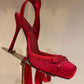 2026 Women's New Summer Square Satin High Heel Sandals with Ankle Strap, Fashionable Party and Banquet Ballet High Heels