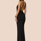 Halter Lace V Neck Sexy Maxi Dress Women Gown Elegant Lace Sheer Off-shoulder Backless Bodycon Club Party Long Dresses