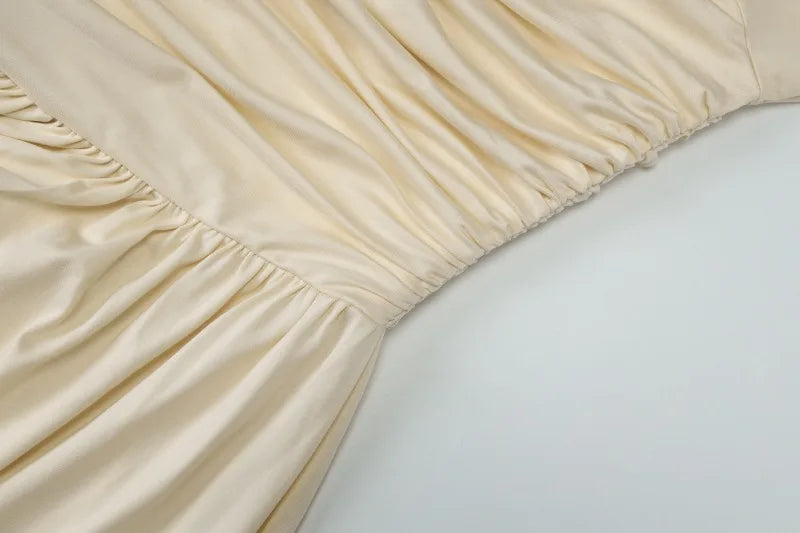 One Shoulder Long Sleeve Maxi Dress Fall 2025 Woman Elegant Dinner Gowns for Evening Party Dresses