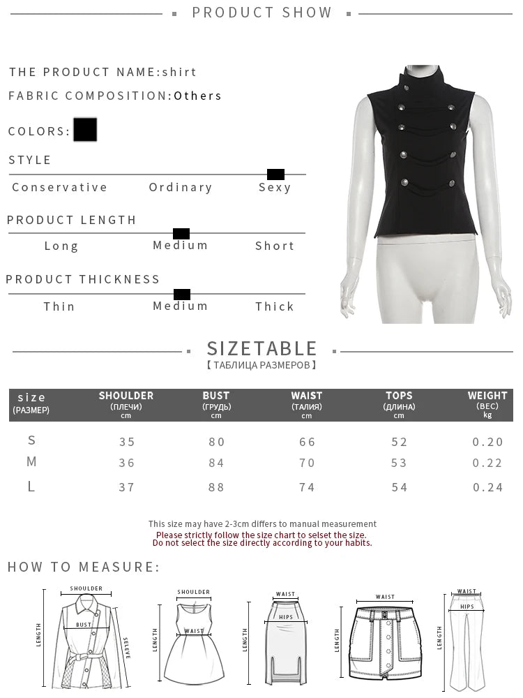 Sexy Fashion 2 Piece Set Woan Button Decoration Turtleneck Irregular Splits Hen Tops+Mini Shorts Classic Streetwear