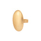 2Pcs Creative Matte Elliptical Geometric Open Ring Set for Women Punk Gold Color Adjustable Finger Ring Wed Accessories