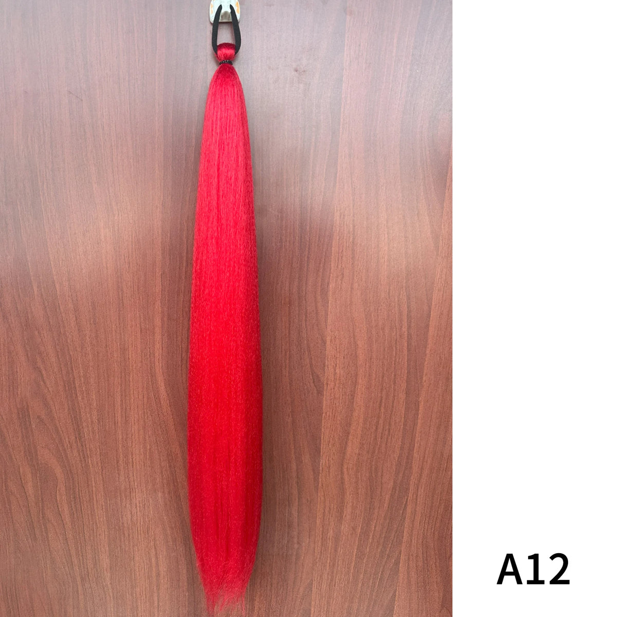 Synthetic Long Straight Ponytail Extensions With Rubber Band DIY Braided Ponytail Purple Hair Accessories for Halloween