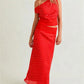 Women's 2 Piece Skirt Outfits Off One Shoulder Y2K Dots Print Tank Tops and Long Skinny Skirt Set Summer Party Clubwear