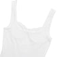 Square Neck Sleeveless Backless Pleated Mini Dresses Summer Dress Holiday Pink White Coquette Clothes