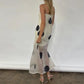 Women Polka Dot Maxi Dress Spaghetti Strap Sheer Mesh Long Dress Sexy Sleeveless Backless Elegant Summer Dresses